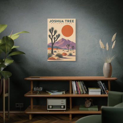 Joshua Tree National Park Retro Poster Southwest Wall Art & Canvas Print
