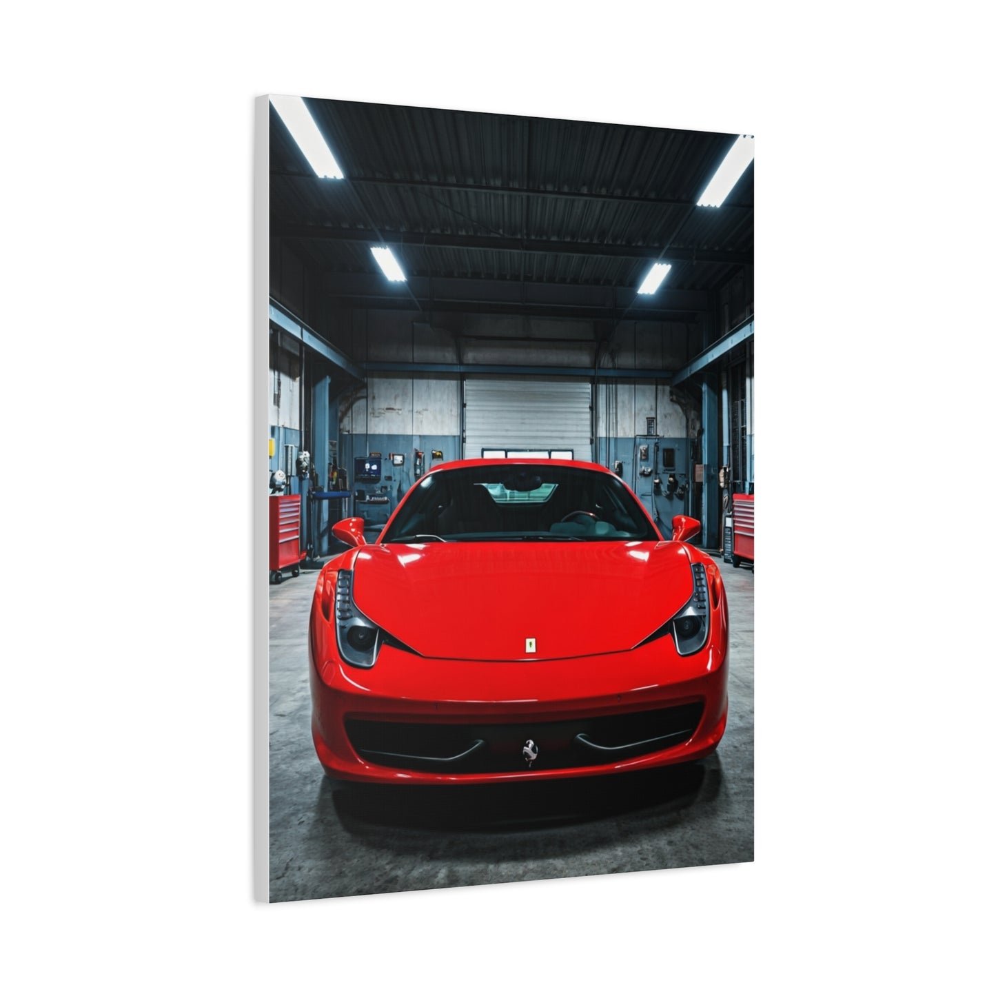Ferrari 458 Italia Service Bay Craftsmanship Wall Art & Canvas Prints