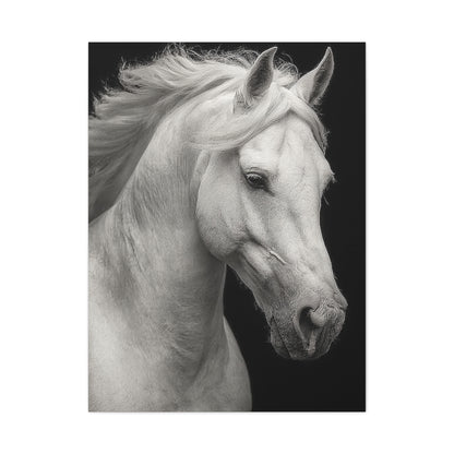 White Horse Fine Art Portrait Wall Art & Canvas Print