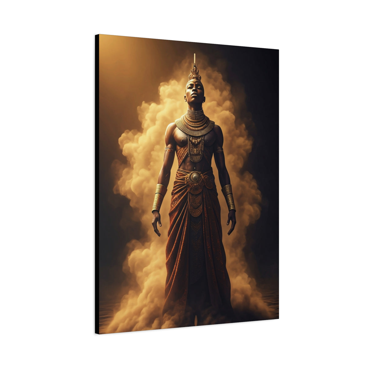 Mist-Born Warrior Presence Wall Art & Canvas Prints