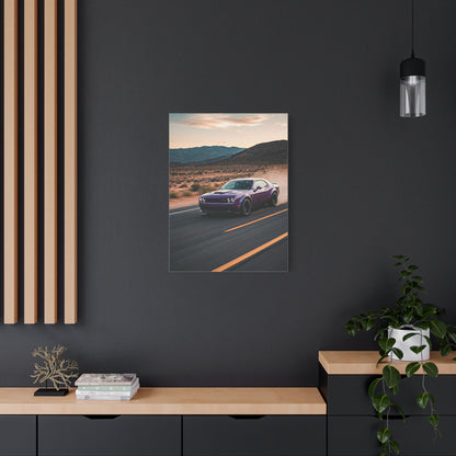 Dodge Challenger Canyon Road Power Run Wall Art & Canvas Prints
