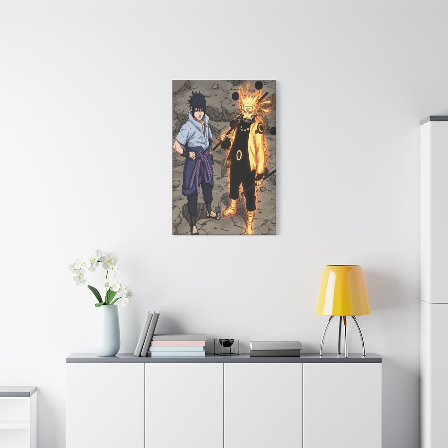Naruto & Sasuke Six Paths Poster Wall Art & Canvas Print
