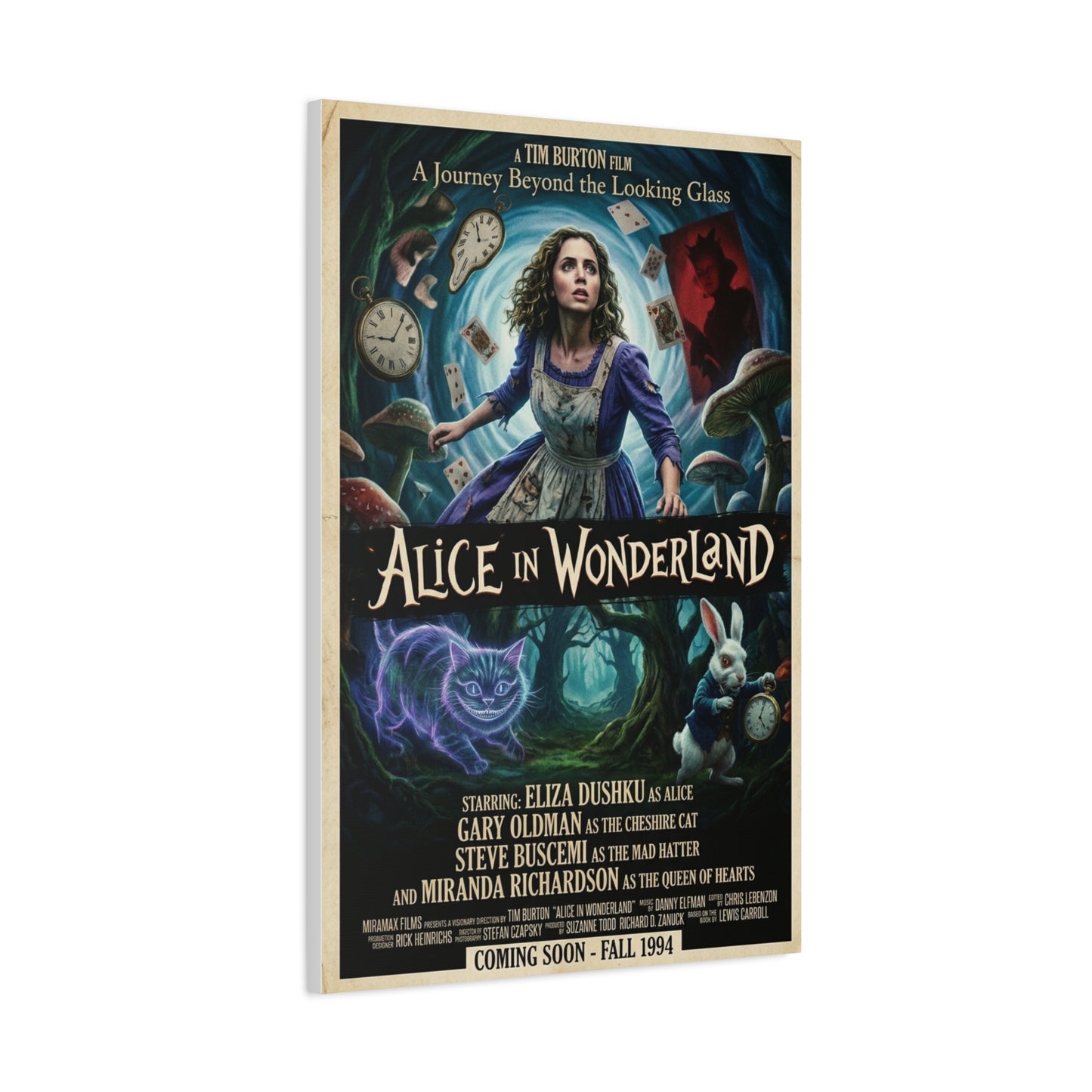 Alice in Wonderland Movie Poster Wall Art & Canvas Print