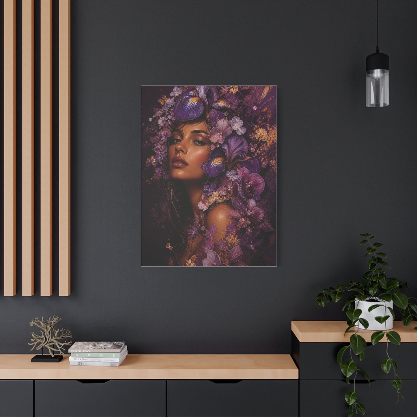 Floral Crown Muse Portrait Wall Art & Canvas Print