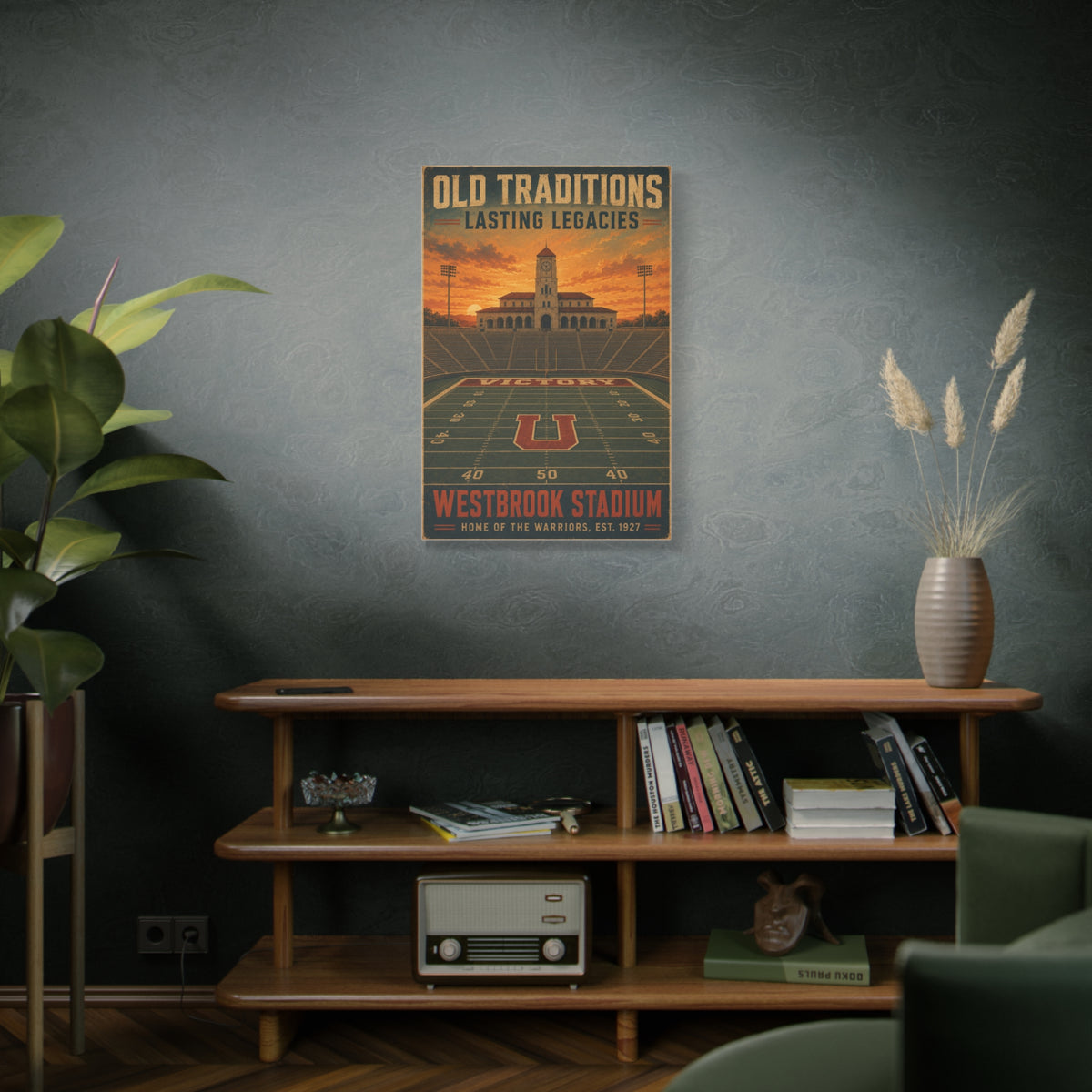 Vintage Stadium Legacy Sports Wall Art & Canvas Print