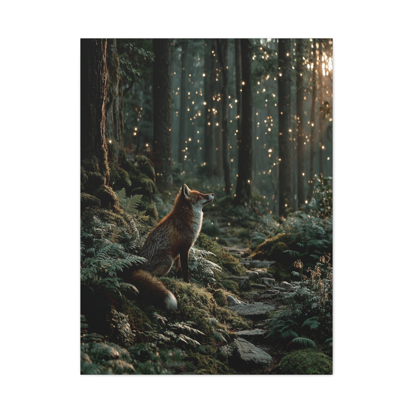 Enchanted Forest Fox Wall Art & Canvas Print