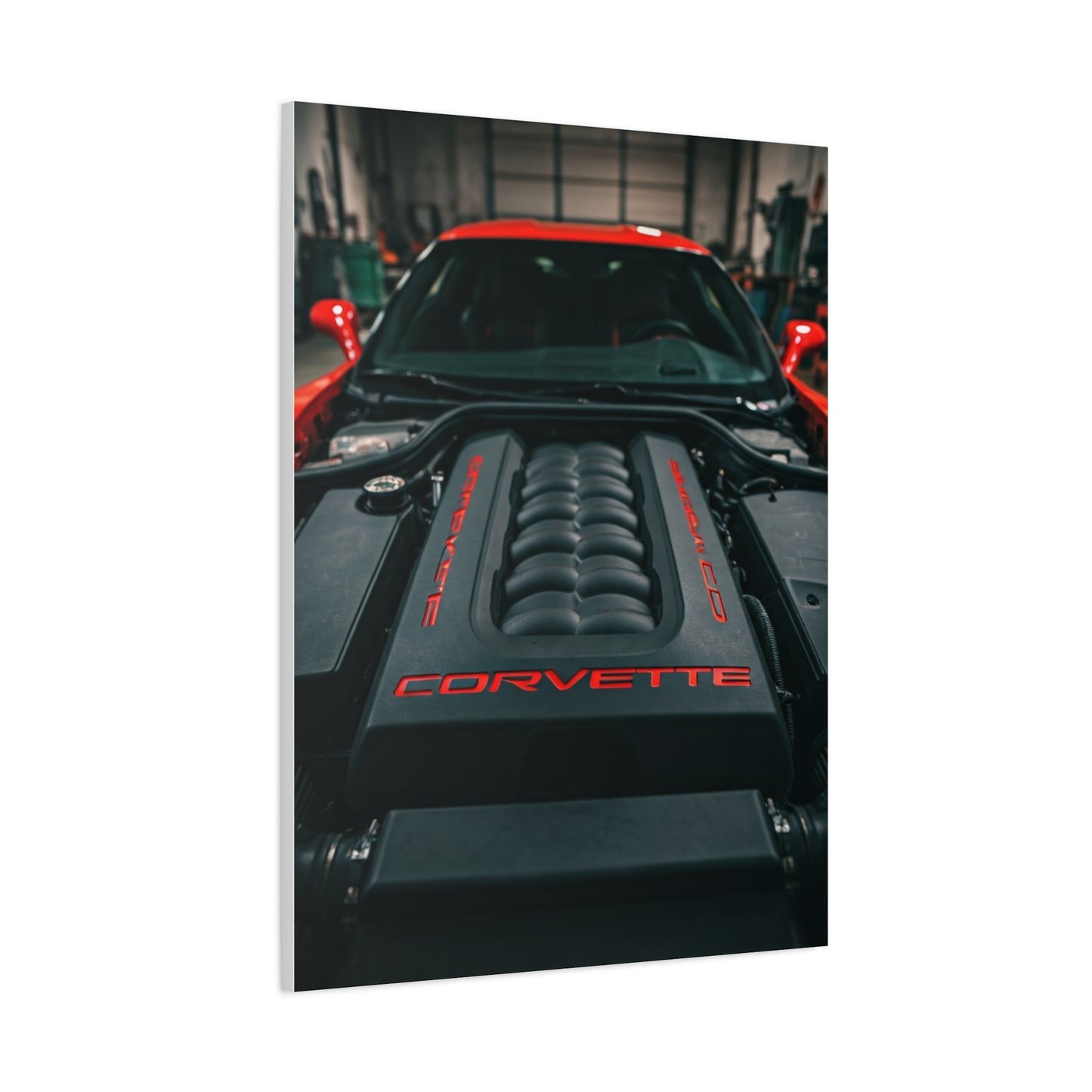Chevrolet Corvette C6 Engine Bay Performance Detail Wall Art & Canvas Prints