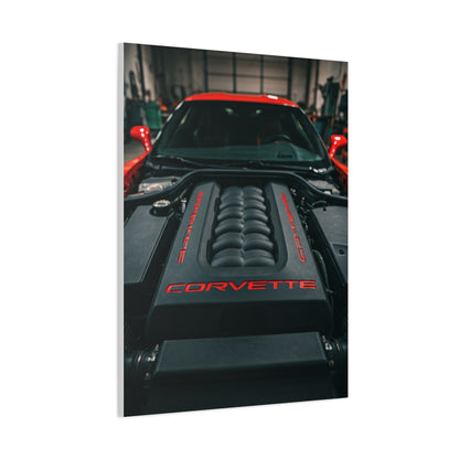 Chevrolet Corvette C6 Engine Bay Performance Detail Wall Art & Canvas Prints