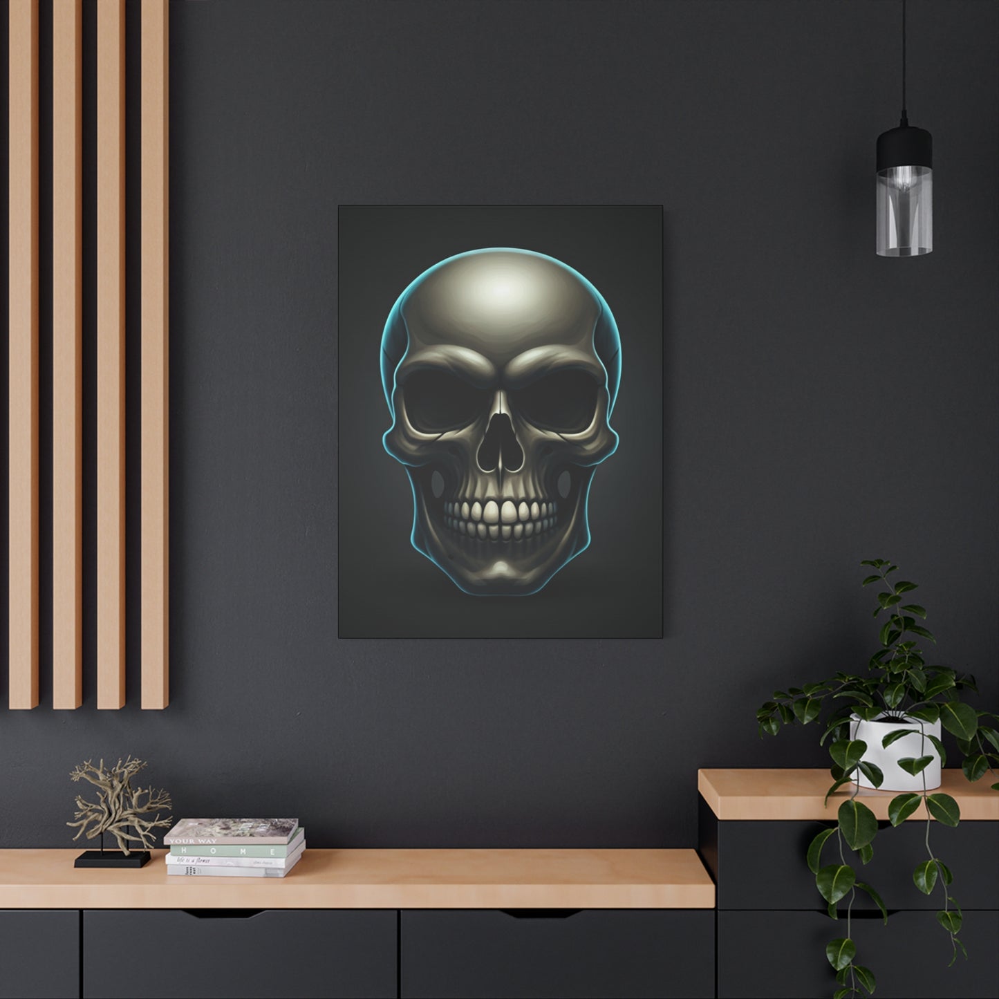 Neon Skull Dominion Wall Art & Canvas Print