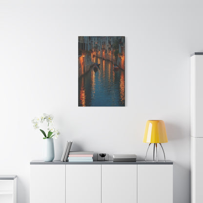 Venetian Canal Evening Glow Wall Art & Canvas Print