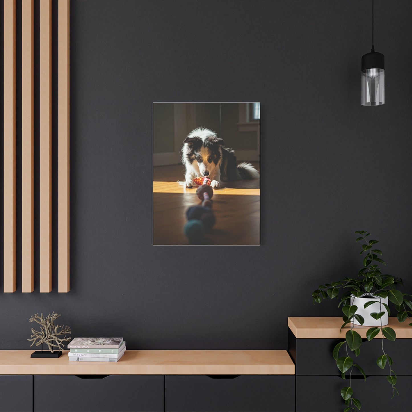 Sunlit Playtime Pup Wall Art & Canvas Print