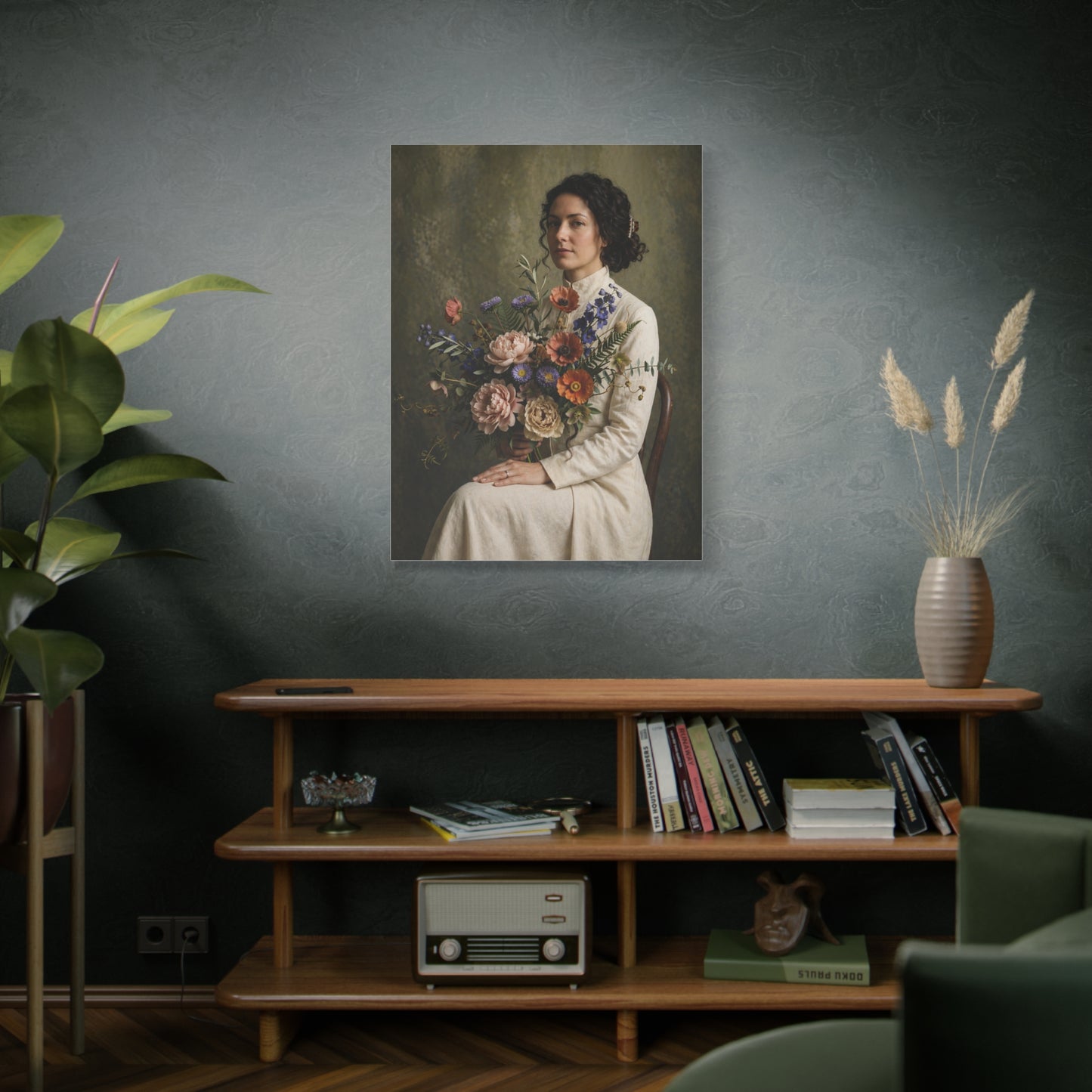 Timeless Floral Portrait Study Wall Art & Canvas Print