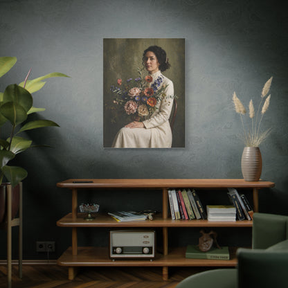 Timeless Floral Portrait Study Wall Art & Canvas Print