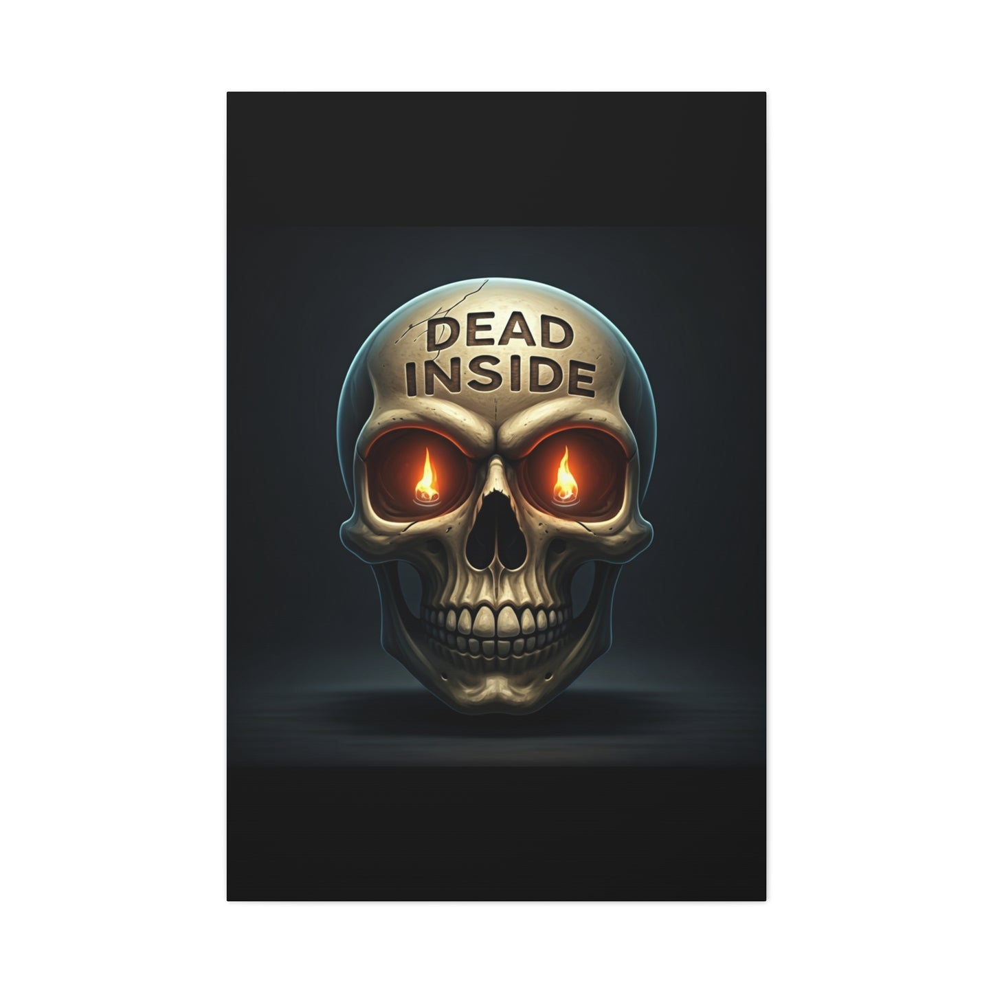 Dead Inside Inferno Skull Wall Art & Canvas Print