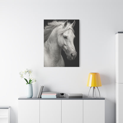White Horse Fine Art Portrait Wall Art & Canvas Print