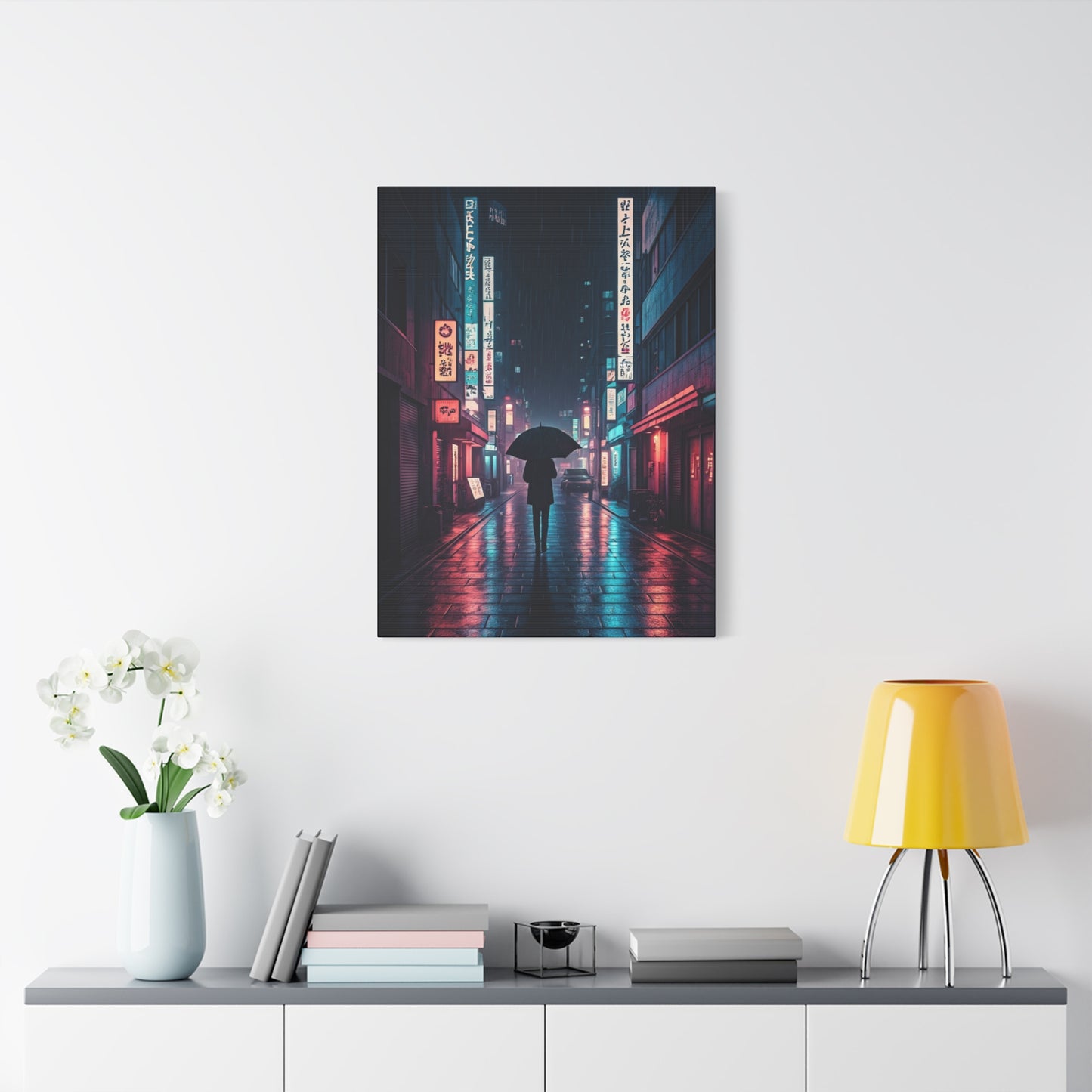 Rainlit City Solitude Wall Art & Canvas Prints
