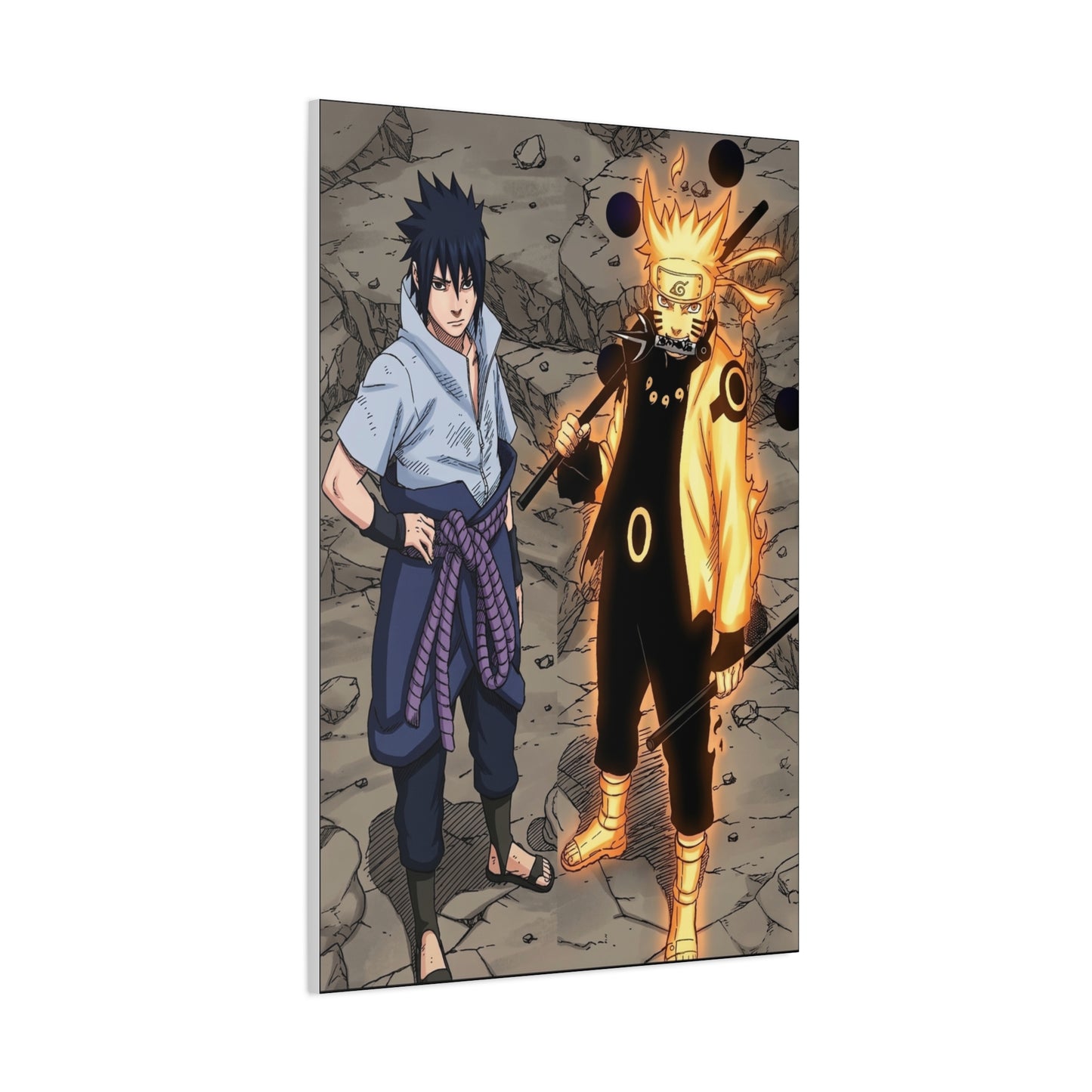 Naruto & Sasuke Six Paths Poster Wall Art & Canvas Print