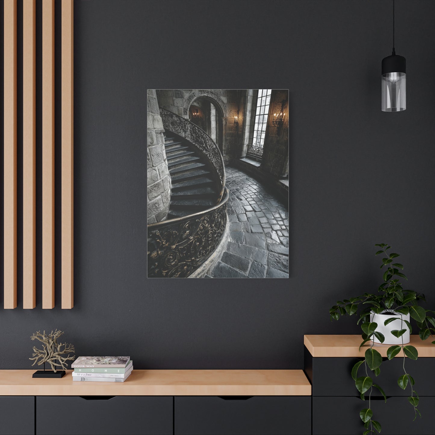 Spiral Staircase Architectural Wall Art & Canvas Print