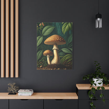 Forest Mushroom Illustration Wall Art & Canvas Prints