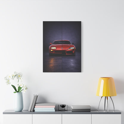 Toyota Supra Split Mk4 vs Mk5 Evolution Wall Art & Canvas Prints
