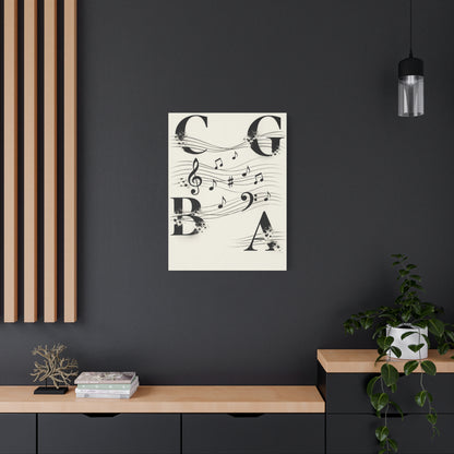Minimal Music Typography Expression Wall Art & Canvas Print