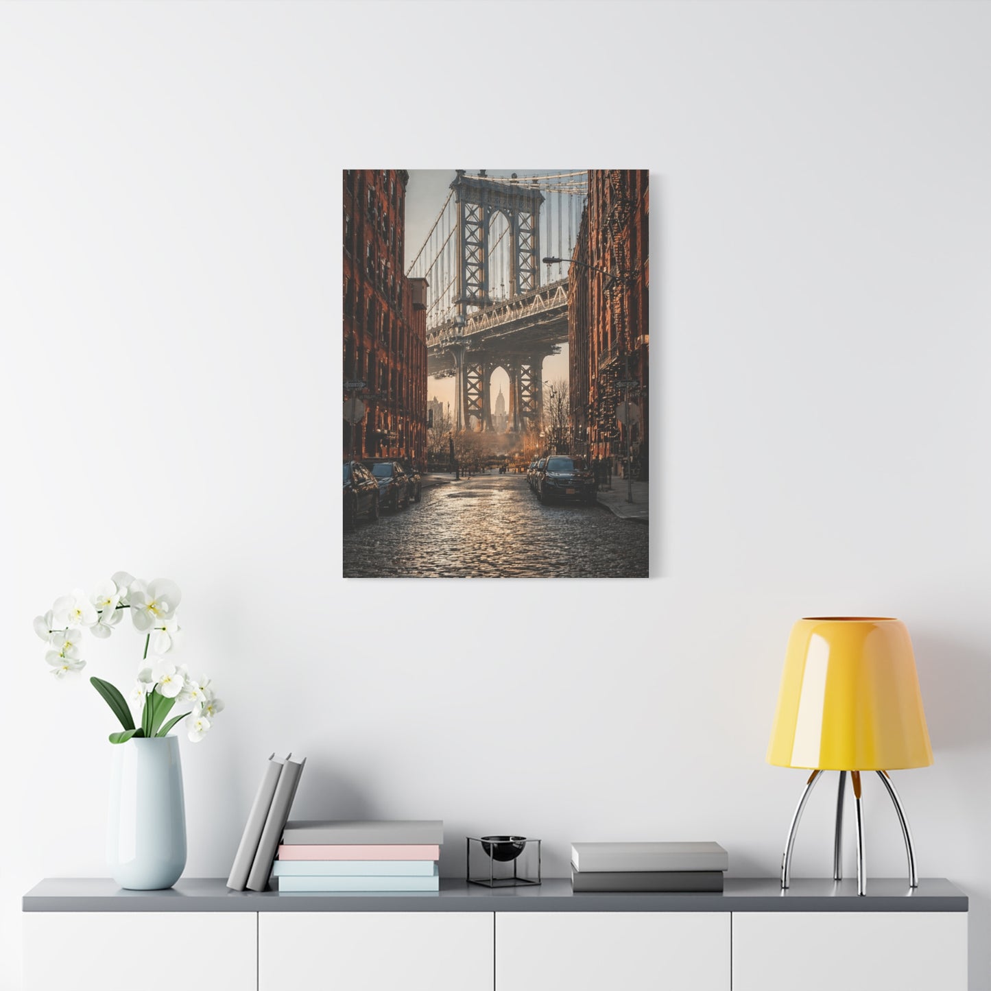 DUMBO Manhattan Bridge Perspective Wall Art & Canvas Print