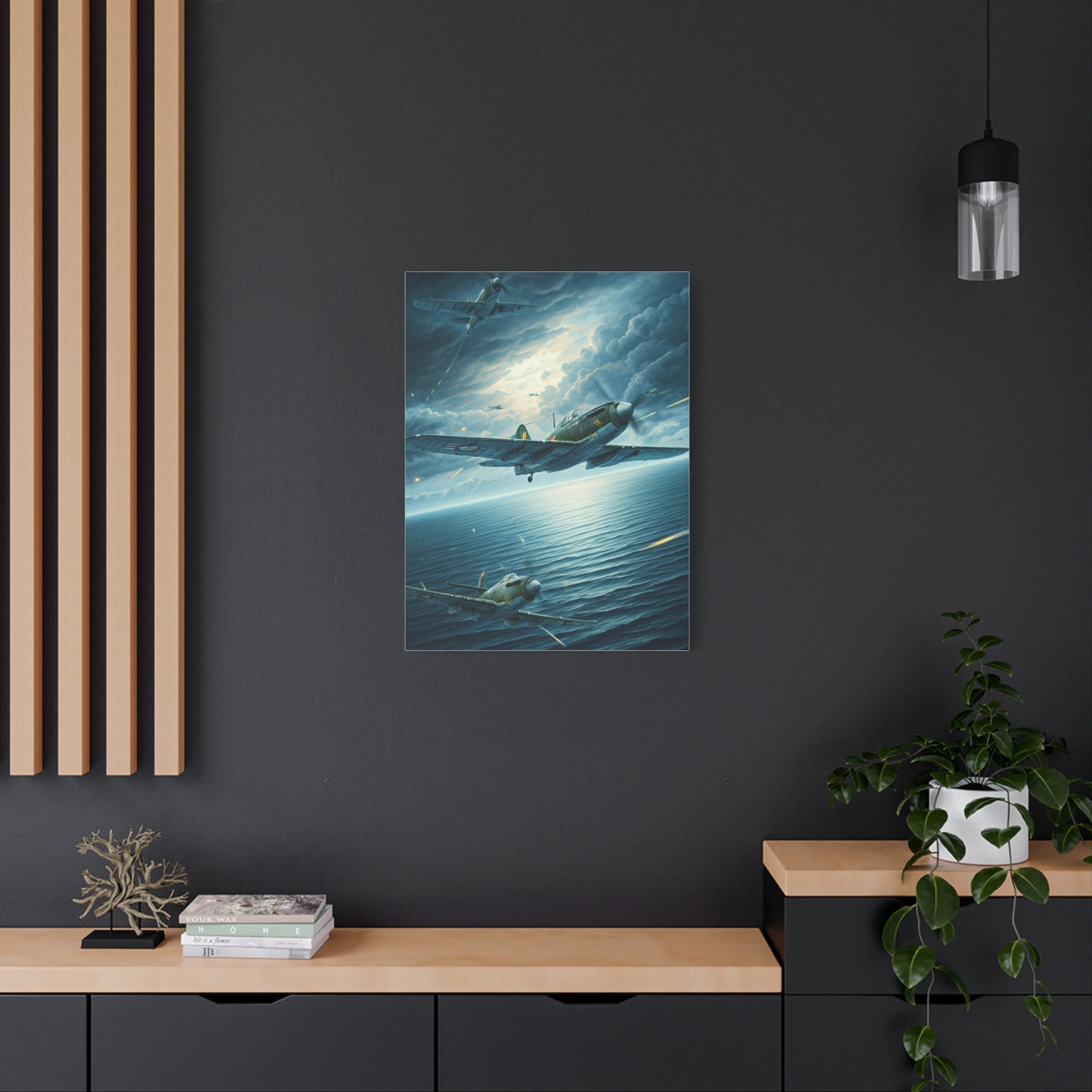 Storm Skies Aerial Battle Flight Wall Art & Canvas Prints  .