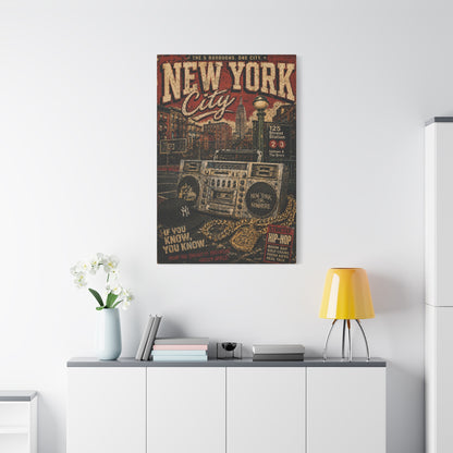 Vintage Hip Hop NYC Poster Scene Wall Art & Canvas Print