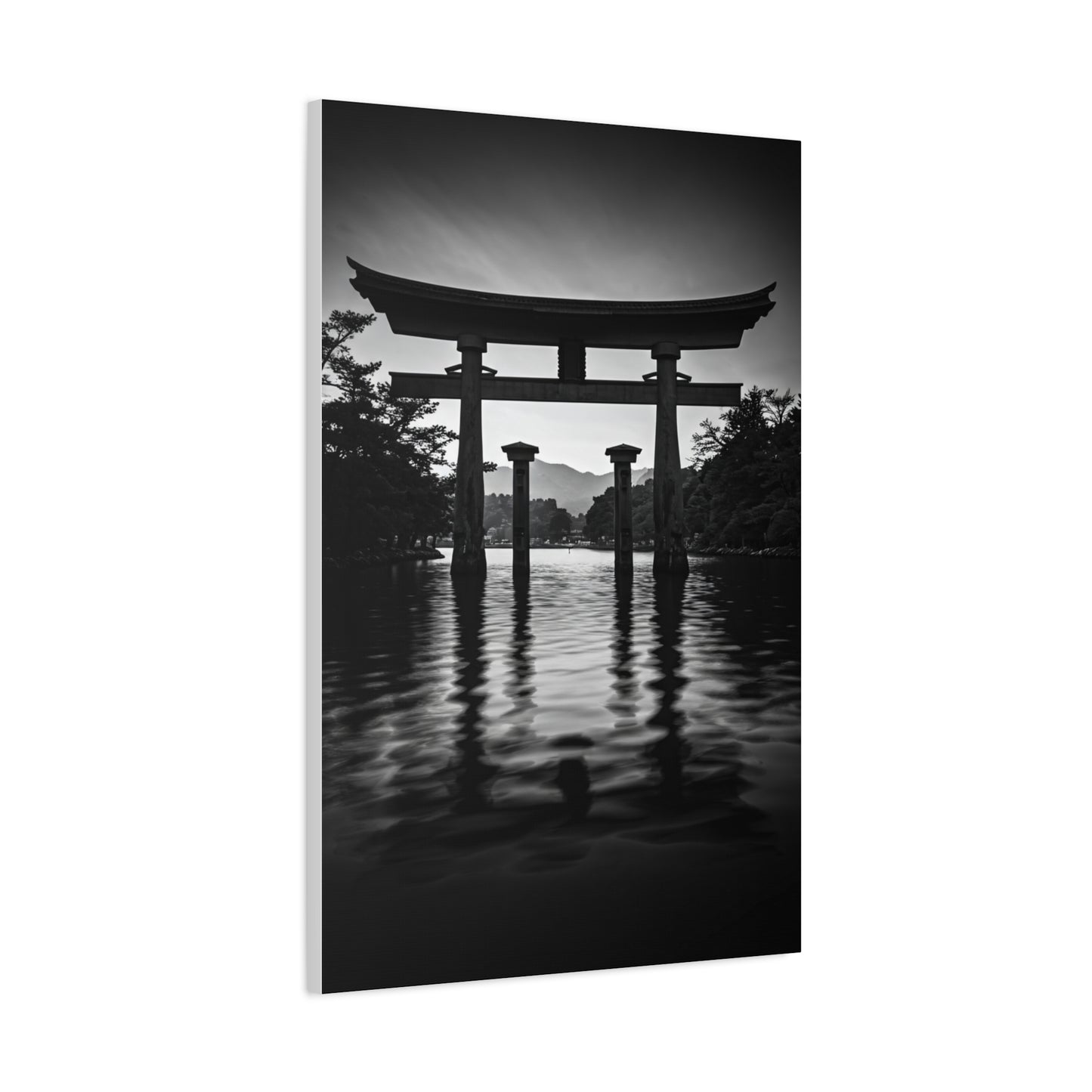 Torii Gate Reflection Serenity Wall Art & Canvas Prints