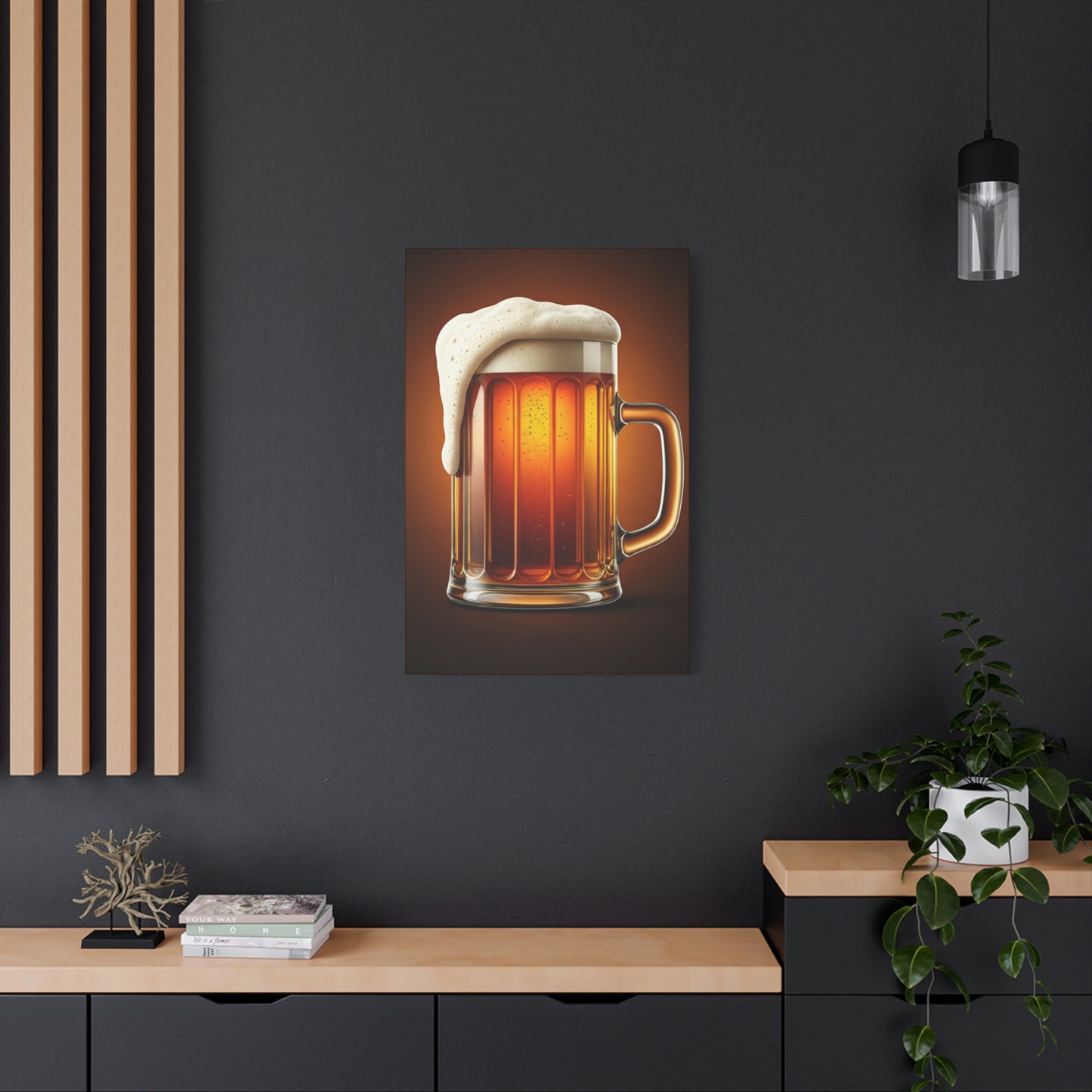Golden Brew Glow Wall Art & Canvas Print