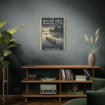 Heritage Rowing Regatta Poster Wall Art & Canvas Print