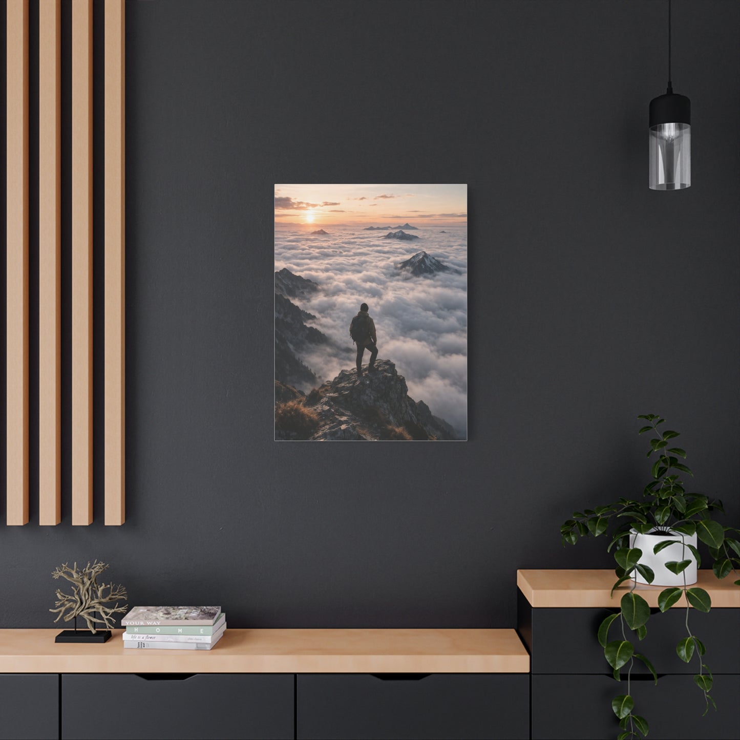Sunrise Summit Cloud Inversion Wall Art & Canvas Print
