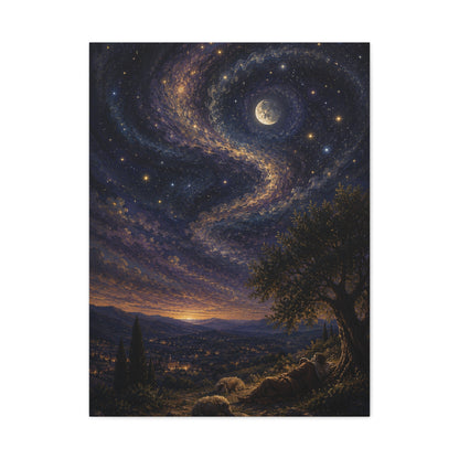 Psalm 8 Celestial Wonder Scripture Wall Art & Canvas Print