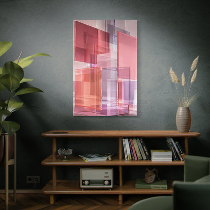 Blush Acrylic Glass Illusion Wall Art & Canvas Print