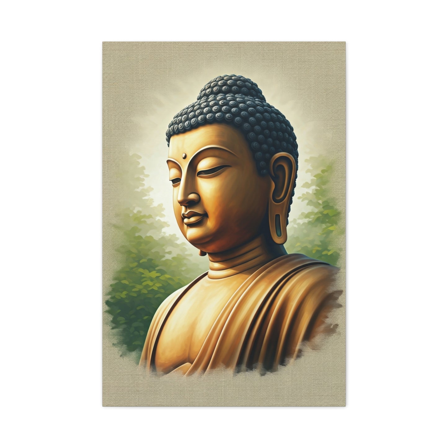 Peaceful Buddha Side Profile Wall Art & Canvas Prints