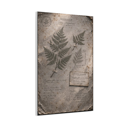 Antique Fern Herbarium Archive Wall Art & Canvas Print