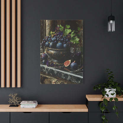 Fig & Wine Rustic Still Life Wall Art & Canvas Print