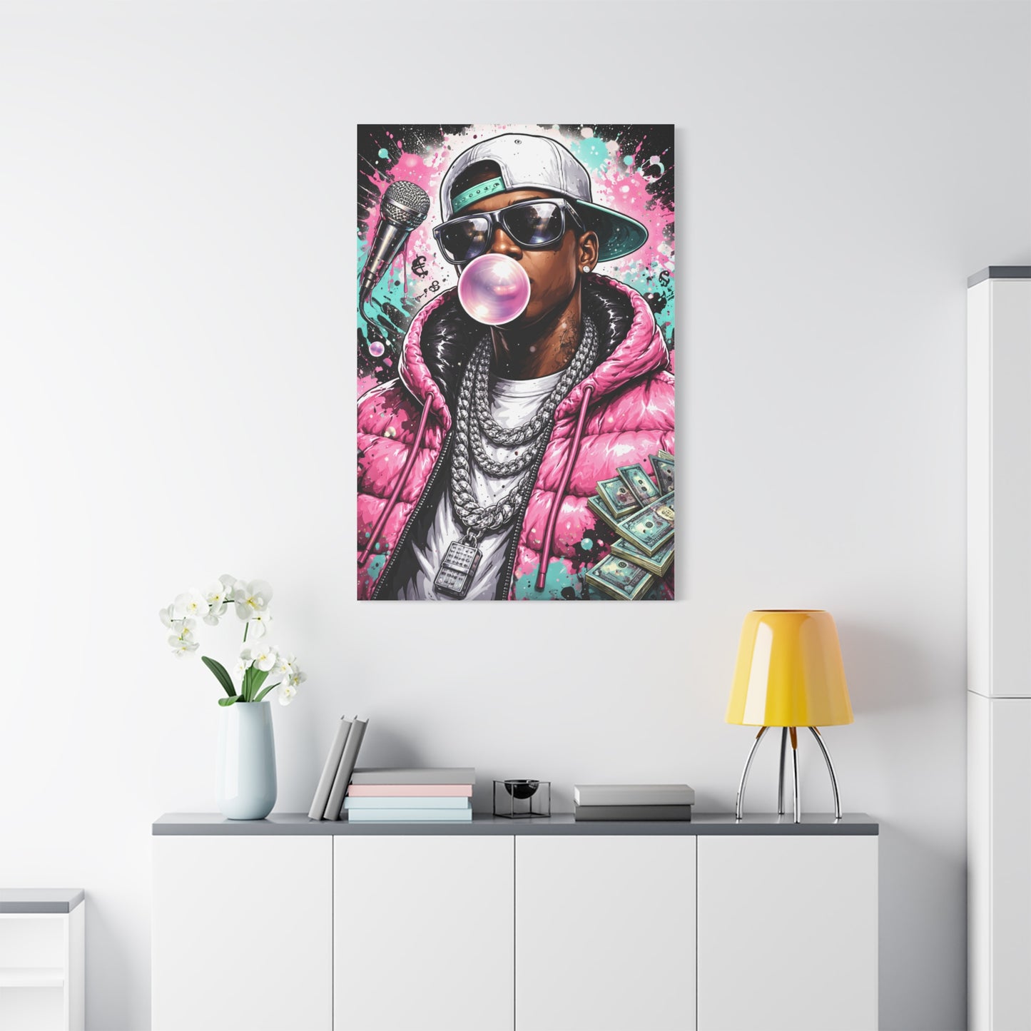 Hip Hop Pop Portrait Wall Art & Canvas Print