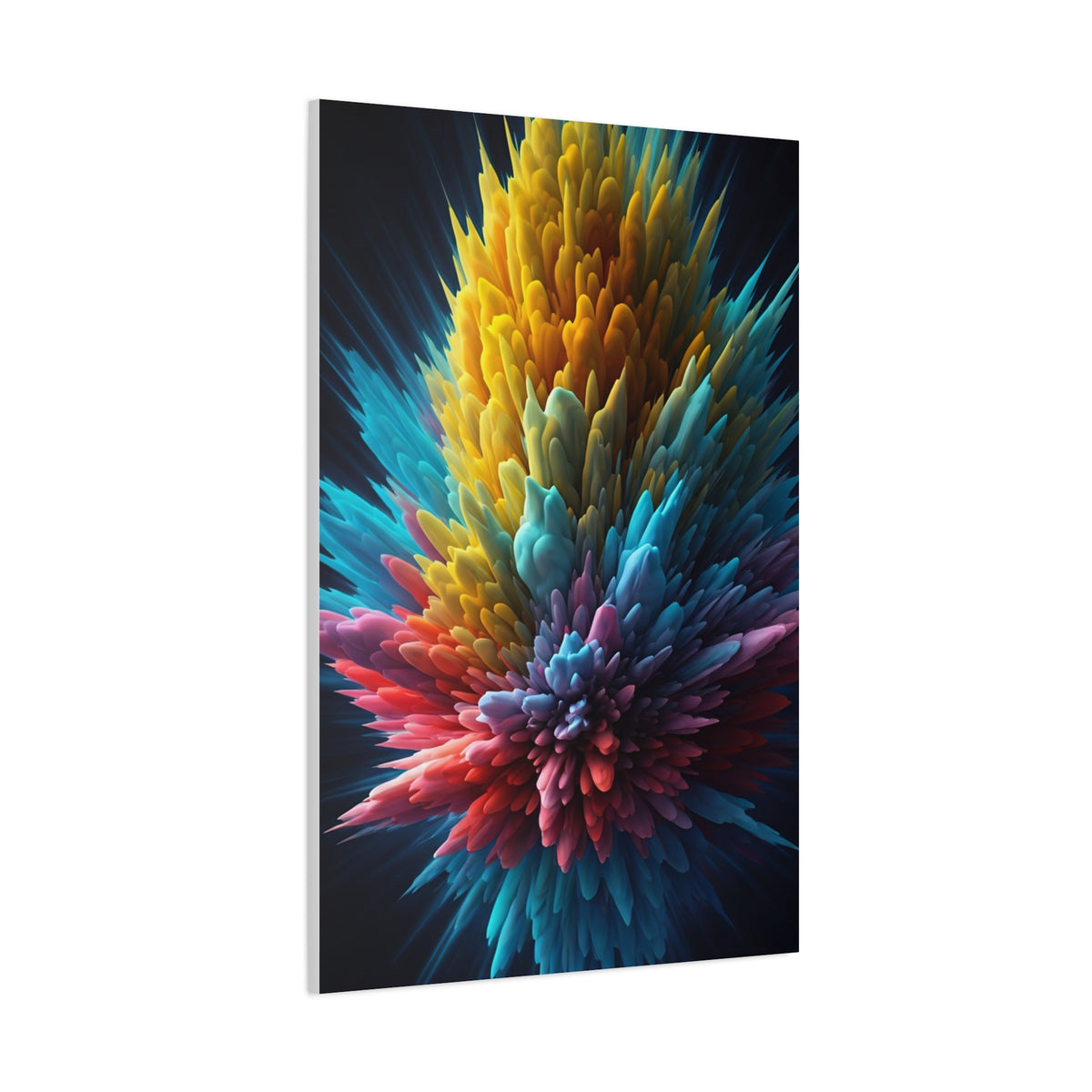 Vibrant Energy Bloom Abstract Wall Art & Canvas Prints