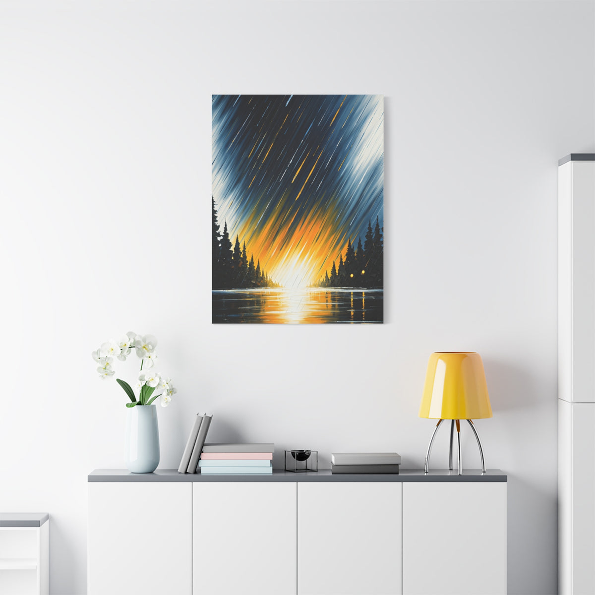 Golden Horizon Forest Landscape Wall Art & Canvas Prints