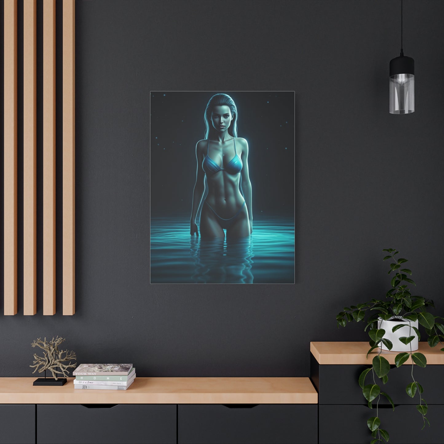 Blue Water Muse Portrait Wall Art & Canvas Prints
