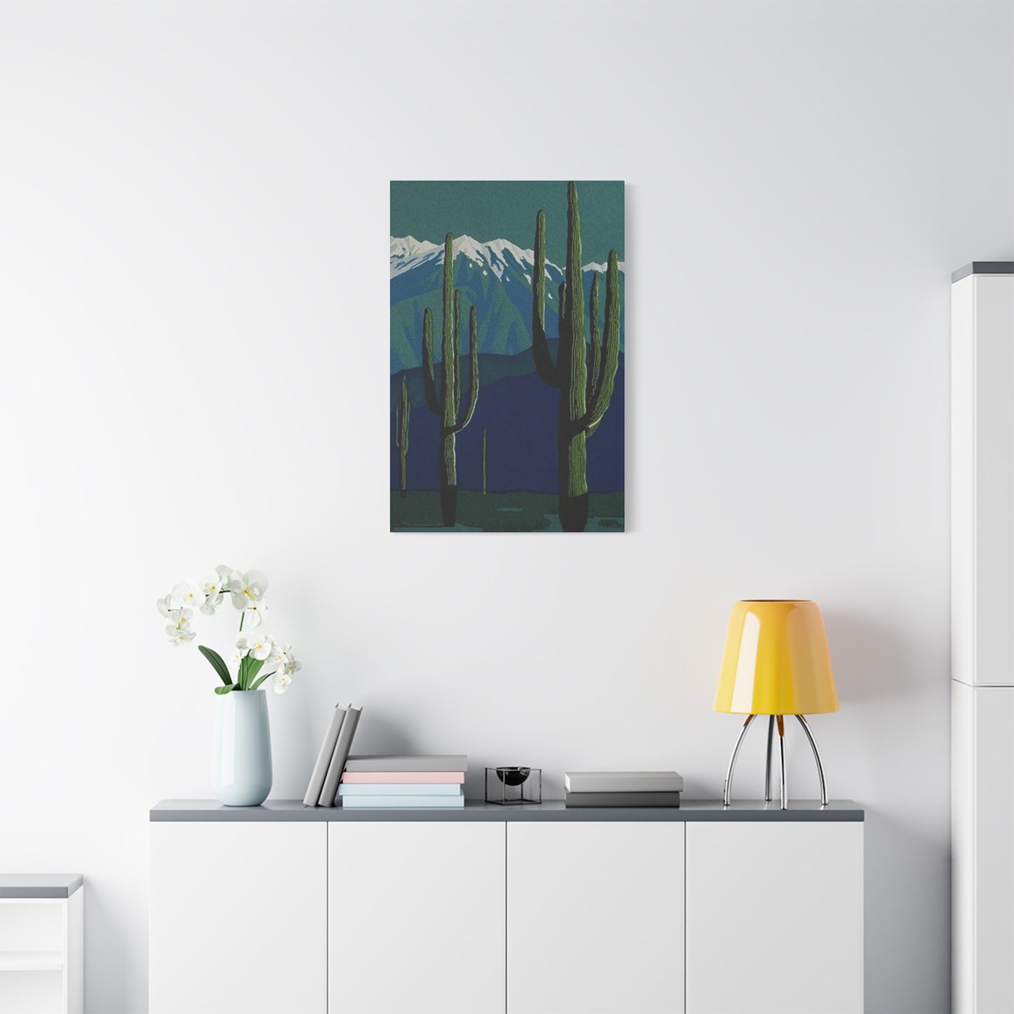 Abstract Arizona Green Cactus Wall Art & Canvas Prints