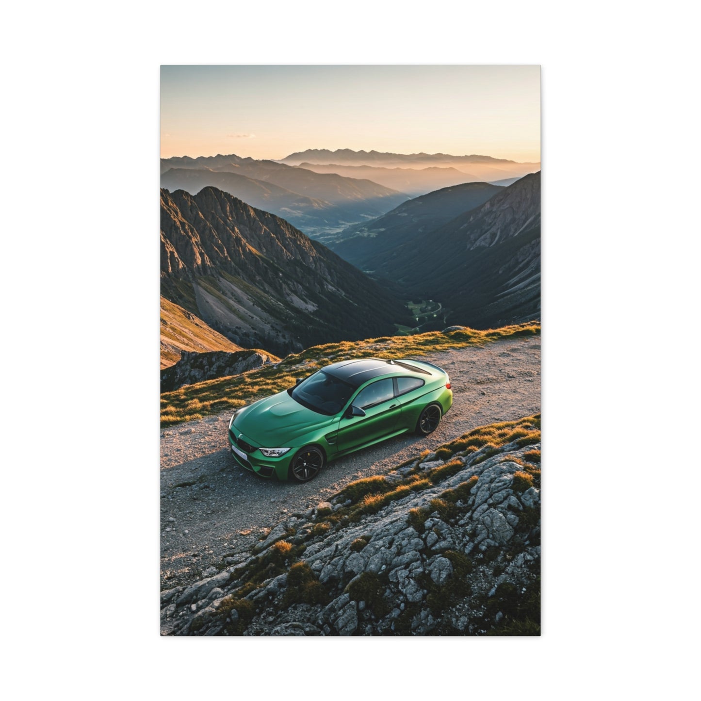BMW M4 Hilltop Overlook Performance Wall Art & Canvas Prints
