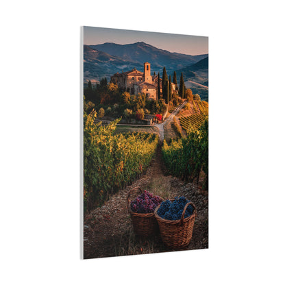Tuscan Estate Vineyard View Wall Art & Canvas Print