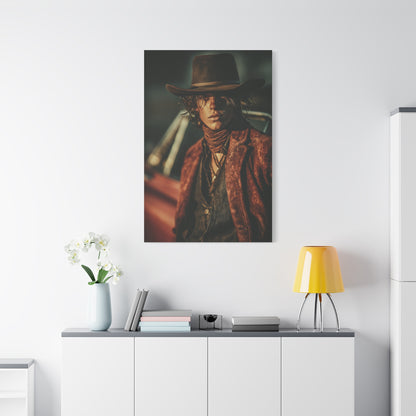 Western Editorial Cowboy Portrait Wall Art & Canvas Print