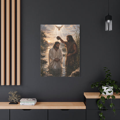 Baptism of Christ Sacred River Wall Art & Canvas Print