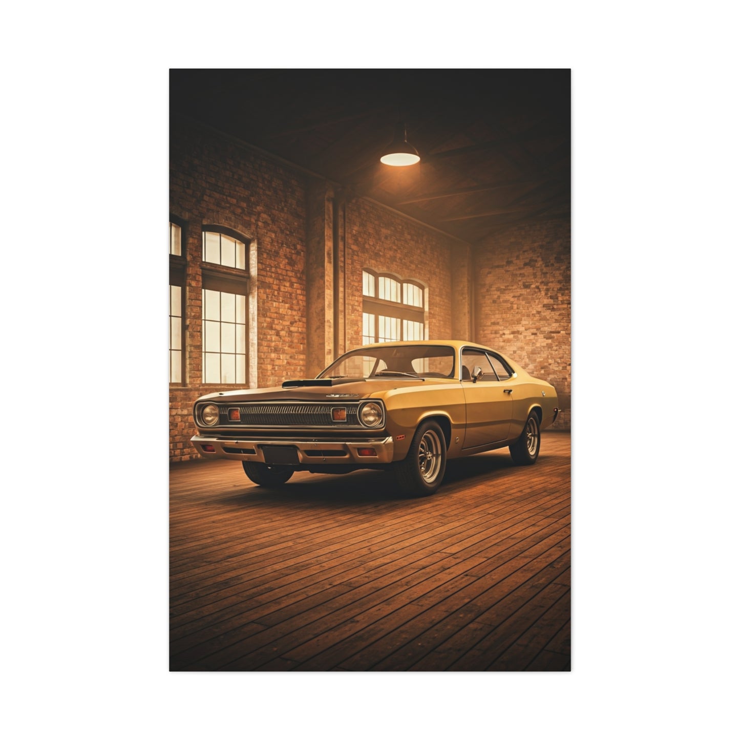 Plymouth Duster 340 Dusty Restoration Shop Wall Art & Canvas Prints