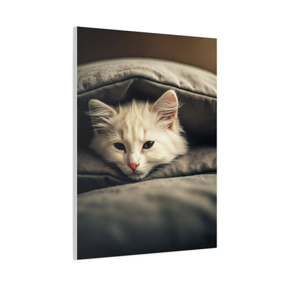 Peaceful Resting Kitten Wall Art & Canvas Prints