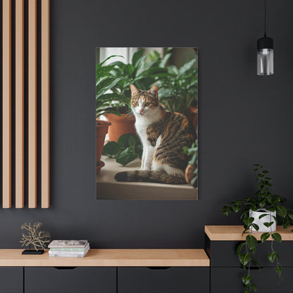 Serene Garden Cat Wall Art & Canvas Prints