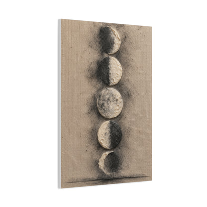 Lunar Phases Minimal Composition Wall Art & Canvas Print